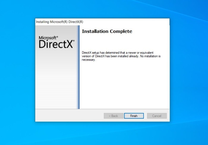 Directx Installer Already Instal 1