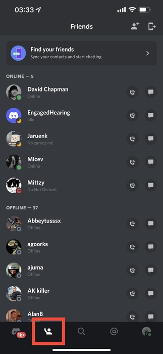 Discord Friends Ios