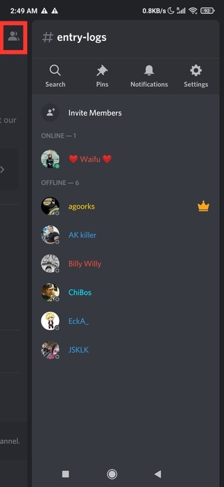 Discord Users List