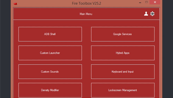 Fire Toolbox Menu