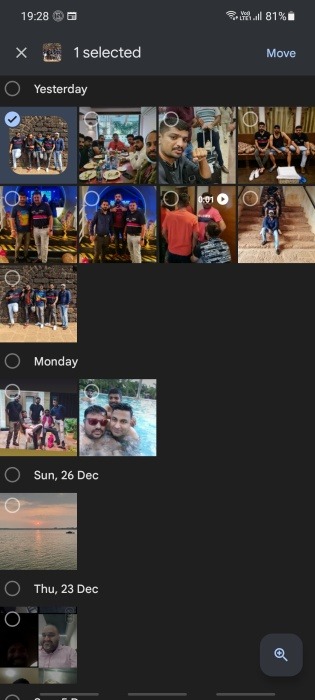 Google Photos Move Images Locked Folder