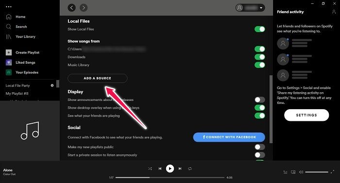 How To Add Local Files Spotify Desktop Add A Source