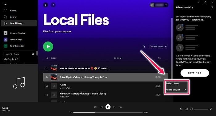 How To Add Local Files Spotify Desktop Add To Playlist