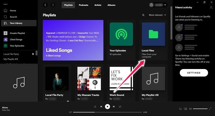 How To Add Local Files Spotify Desktop Local Files Folder
