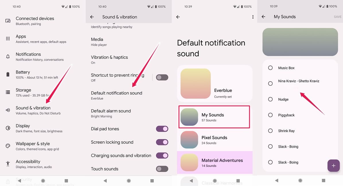How To Change Notification Sounds Global Default Android 12