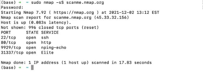 How To Scan Local Network Terminal Nmap Nmap Stealth