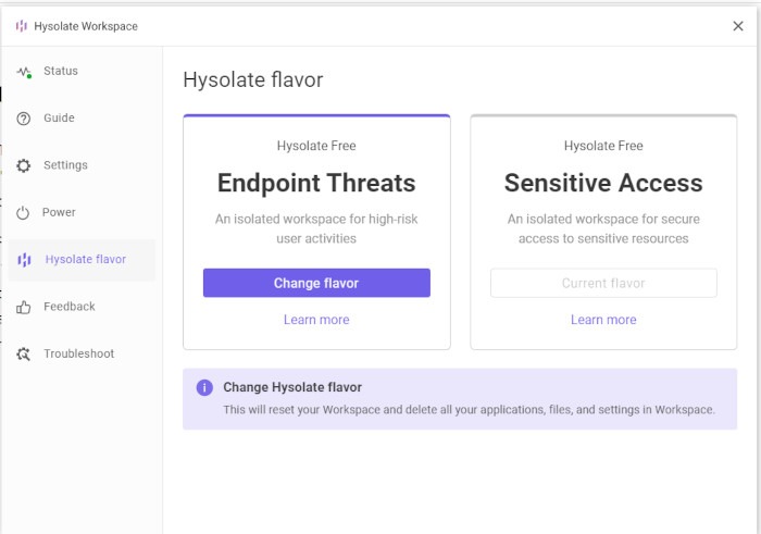 Hysolate Change Flavor