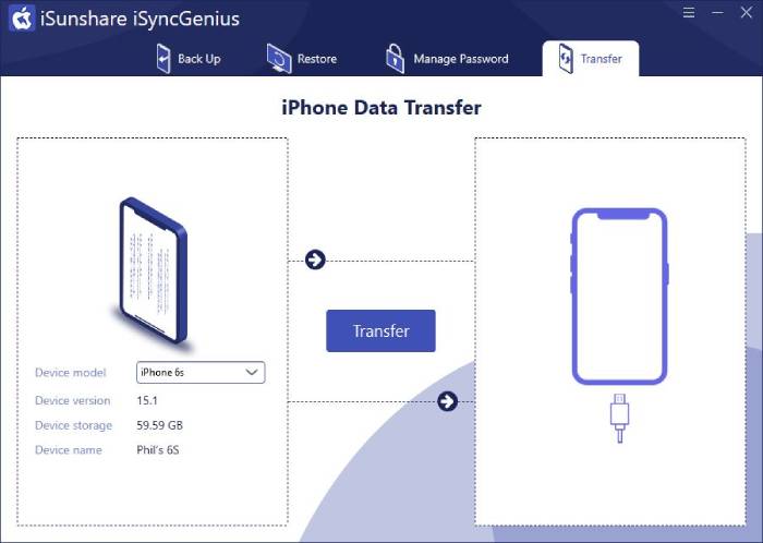 Isyncgenius Transfer