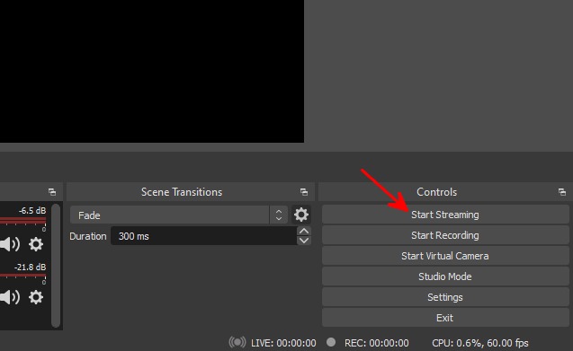 Obs Start Streaming 1