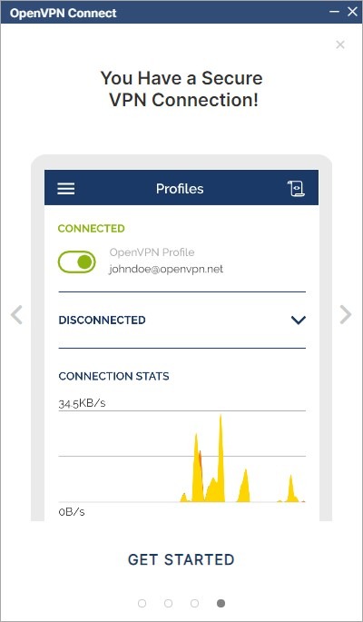 Openvpn Welcome Screen 4