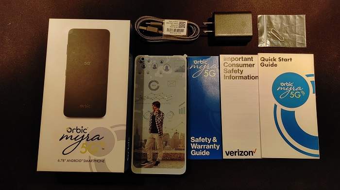 Orbic Myra 5g Smartphone Review Box