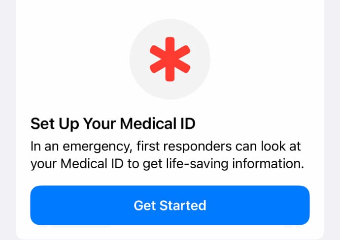 Set Up Medical Id Iphone Android Ios Medical Id