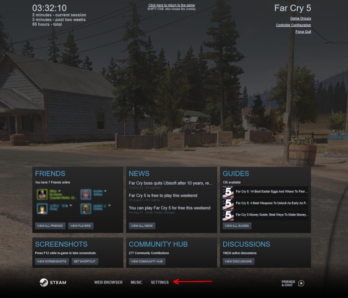 Steam Vs Epic Steam Settings Broadcast In Game 1