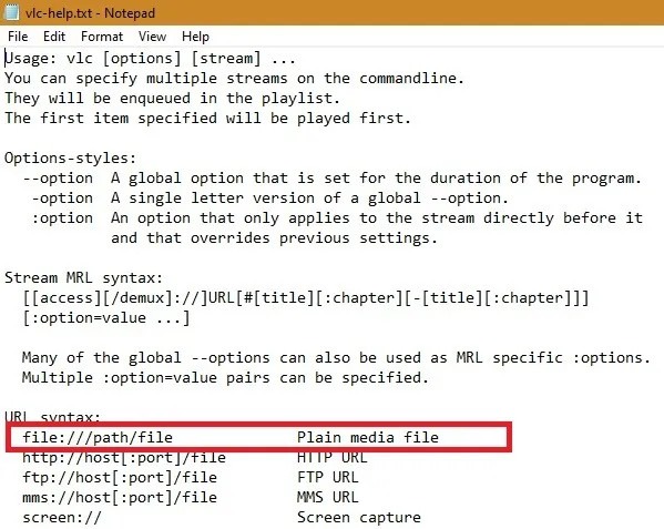 Useful Things Vlc Cmd Media File