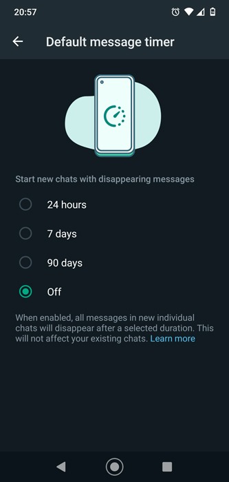 Whatsapp Disappearing Messages Android 1