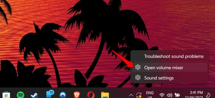 Windows 11 Volume Mixer Shortcutjpg