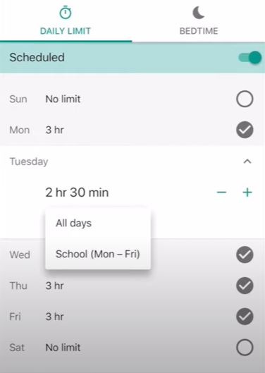 Android Parental Controls Family Link Limits