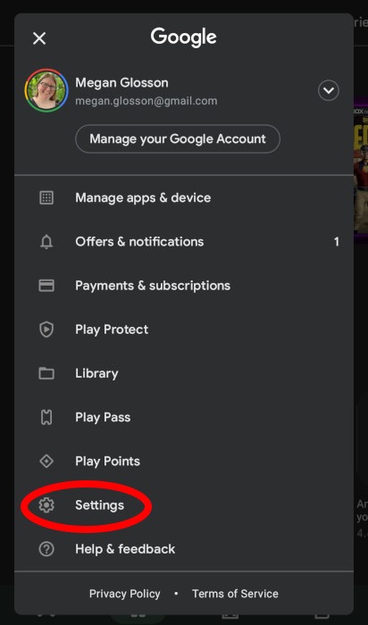 Android Parental Controls Google Play Account