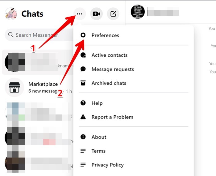 Block Someone Facebook Messenger Pc Preferences