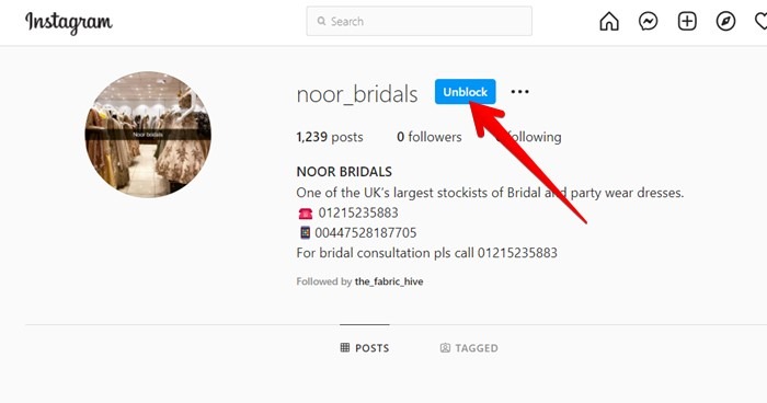 Block Someone Instagram Unblock Pc