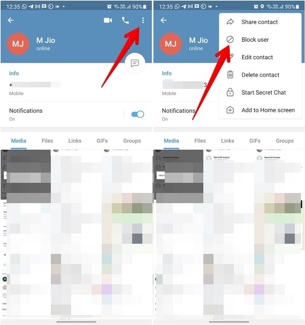 Block Someone Telegram Pc Mobile