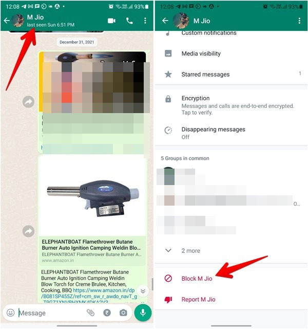 Block Someone Whatsapp Mobile