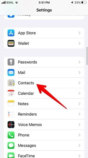 Default Contact Storage Location Iphone Contacts