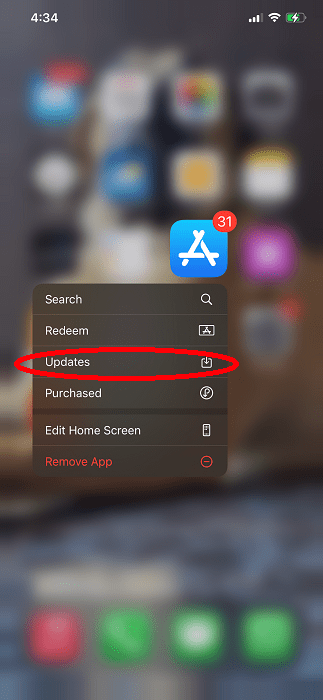 Snapchat Updates Screen