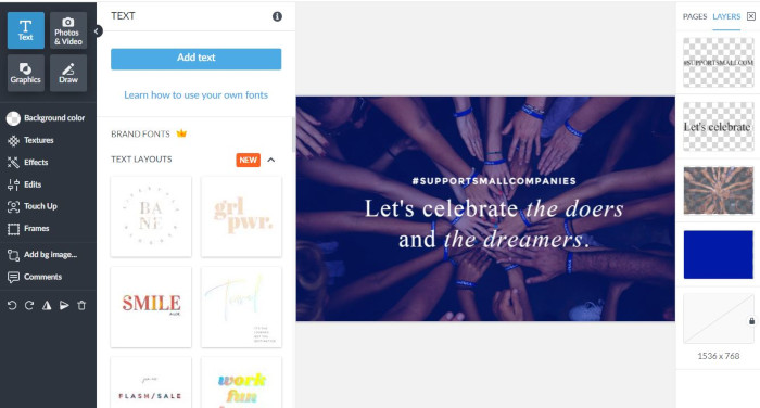 Social Media Graphics Picmonkey Design Editor