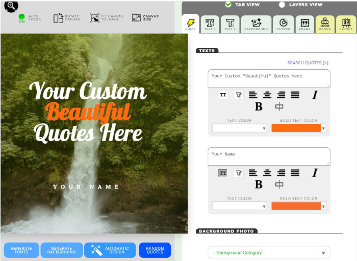 Social Media Graphics Quotes Editor 1