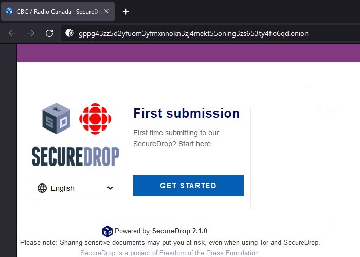 Tor Vs Vpn Onion Page Example
