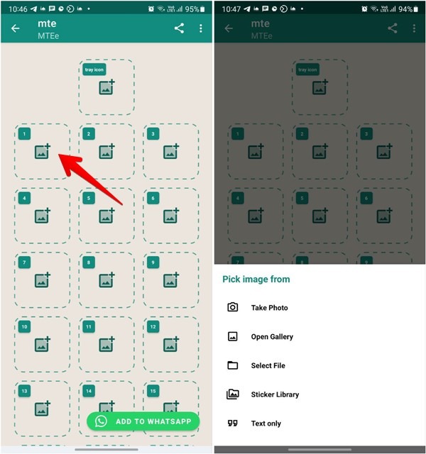 Whatsapp Sticker Create Mobile Add Image