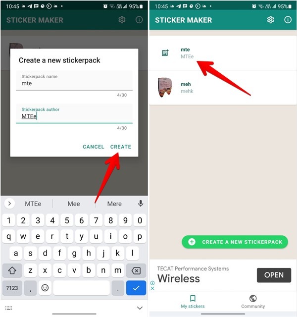 Whatsapp Sticker Create Mobile Name