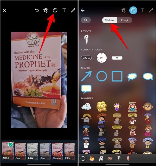 Whatsapp Sticker Status