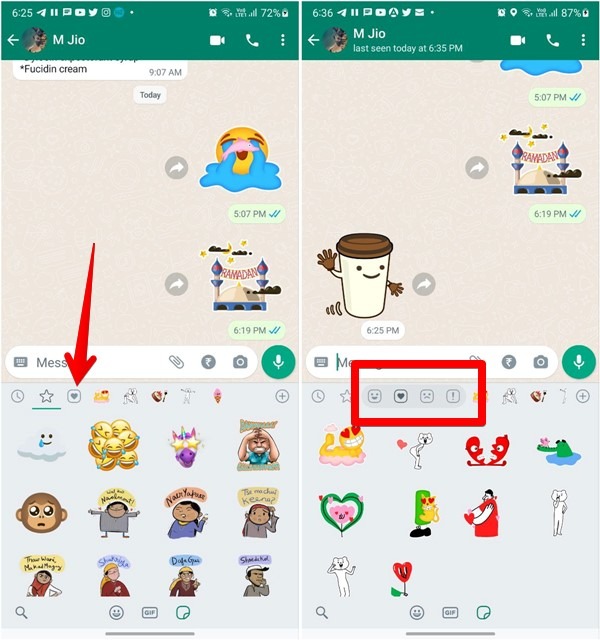 Whatsapp Stickers Heart Categories