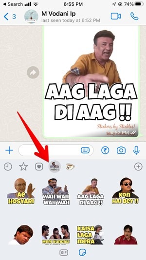 Whatsapp Stickers Install More View