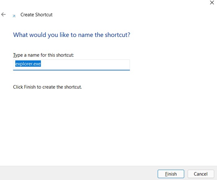 Windows 11 Taskbar Custom Folder New Shortcut Name