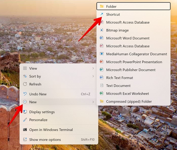 Windows 11 Taskbar Custom Folder New Shortcut