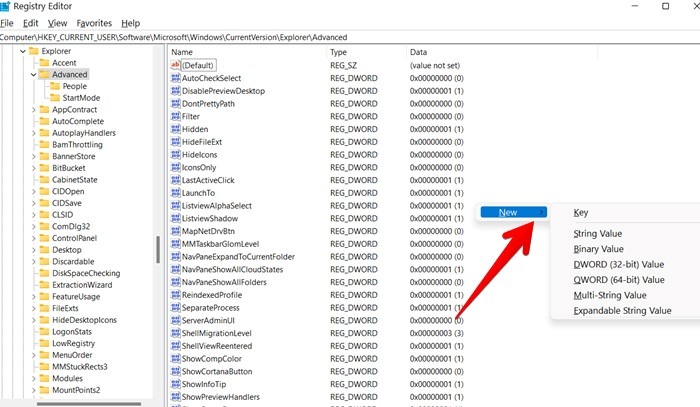 Windows 11 Taskbar Lastactive New Dword
