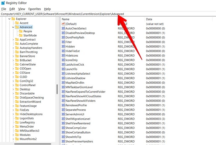 Windows 11 Taskbar Lastactive Registry