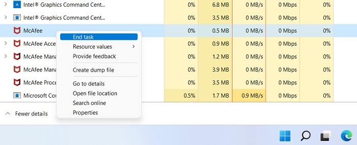 Windows Uninstall Immediately Endtask Programs