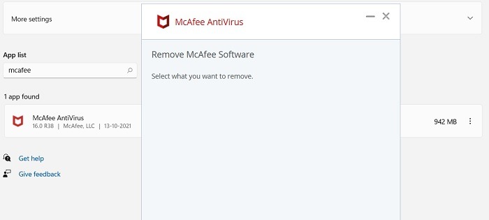 Windows Uninstall Immediately Mcafee