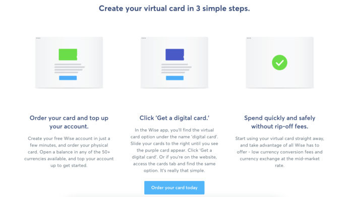 Wise Virtual Card Brief