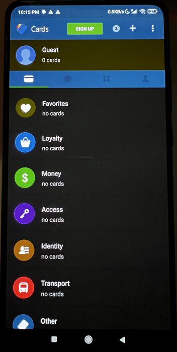 Android Wallet Cards
