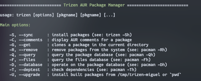 Archlinux Trizen