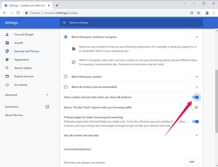 Auto Log Out Google Chrome Pc Auto Delete Cookies