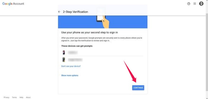 Auto Log Out Google Continue