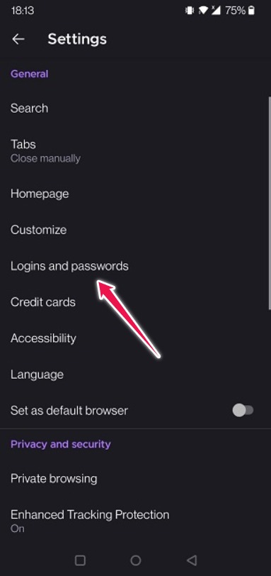 Auto Log Out Google Firefox Mobile Passwords
