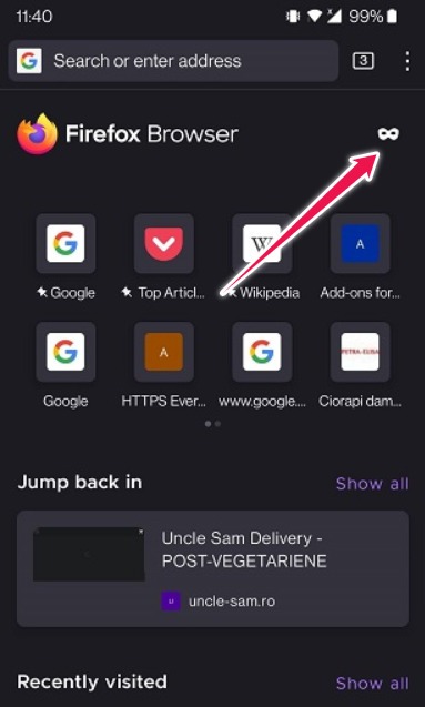 Auto Log Out Google Firefox Mobile Private Mode