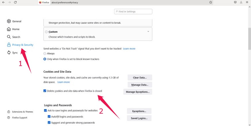 Auto Log Out Google Firefox Pc Privacy Security